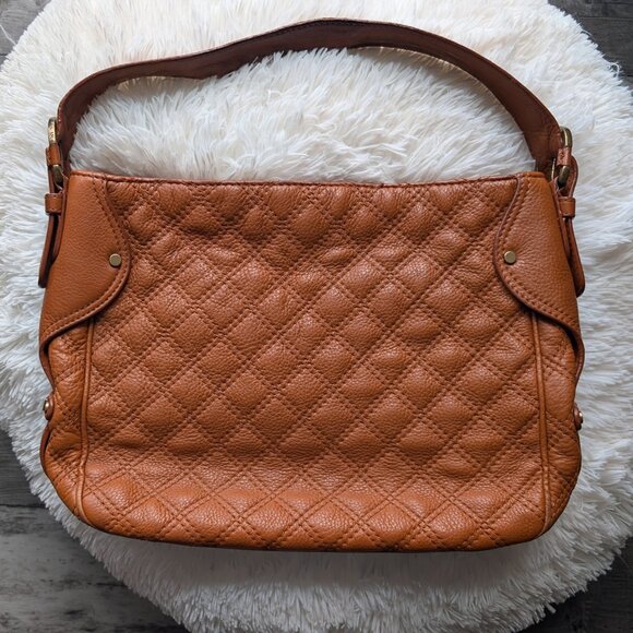 Michael Kors, Quilted Leather Shoulder Bag, Camel Brown, EUC - Picture 1 of 11